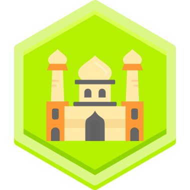 cami vektörü düz renk simgesi