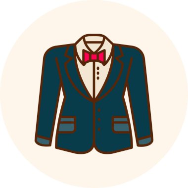 Erkek ceketinin vektör illüstrasyonu