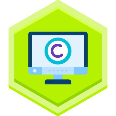 Bilgisayar. Web simgesi basit illüstrasyon