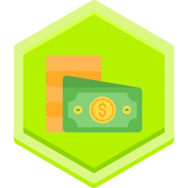 Dolar para vektör çizimi tasarımı