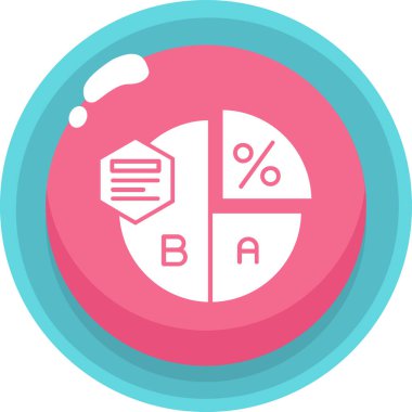 vektör indirimi simgesi, basit illüstrasyon