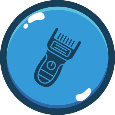 Berber simgesi vektör illüstrasyonu