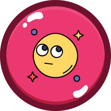 Tatlı bir çizgi film uydusunun vektör çizimi