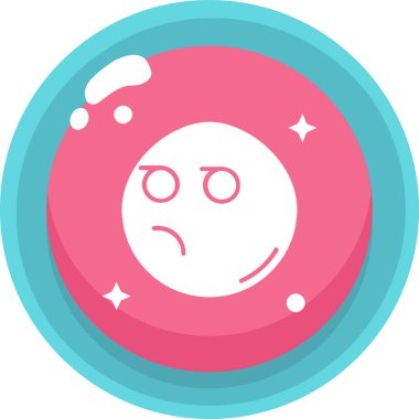 Yüz simgesi, basit vektör illüstrasyonu