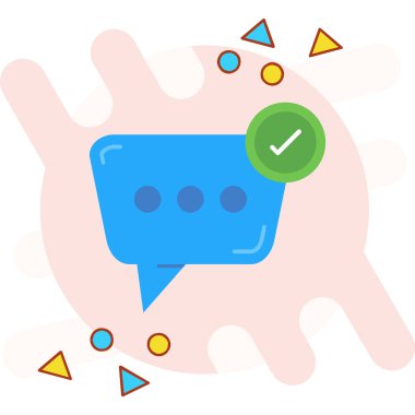 sohbet baloncukları vektör çizim tasarımı ile konuşma baloncukları