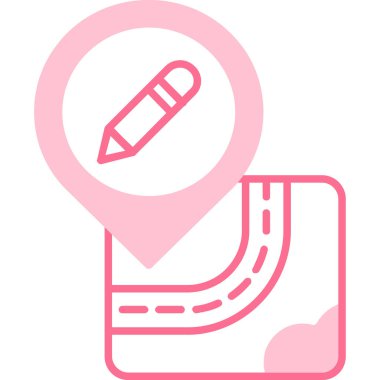 harita pin ikonu vektör illüstrasyonu