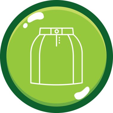 Yeşil ve mavi yuvarlak simgenin vektör illüstrasyonu