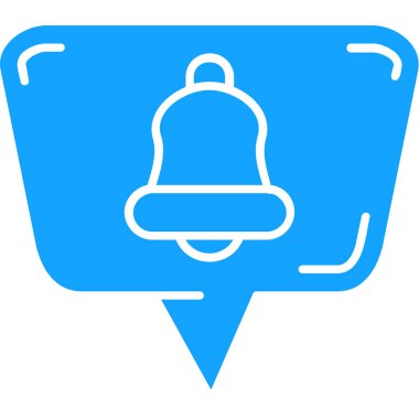 Zil. Web simgesi basit illüstrasyon