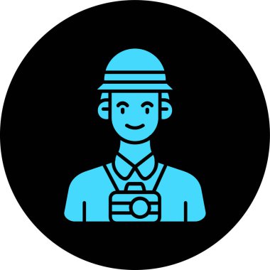 Bir insan simgesinin vektör illüstrasyonu