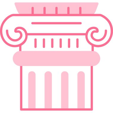 Pembe arkaplanın vektör çizimi