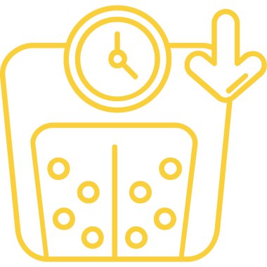 saat zaman simgesi ana hat biçiminde