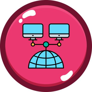 Global Business. Basit illüstrasyon