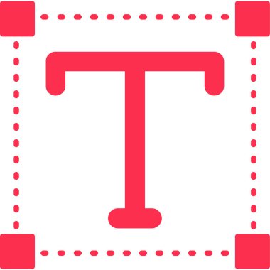 doldurulmuş alfabe harfi t simgesi - özet biçimi