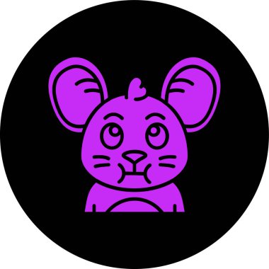 Şirin bir kedi simgesinin gösterimi