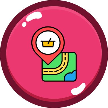 pin konumu simgesine sahip harita işaretleyici