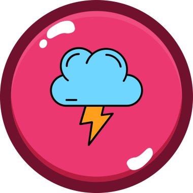 Bulut. Web simgesi basit tasarım