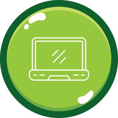 Bilgisayar. Web simgesi basit tasarım