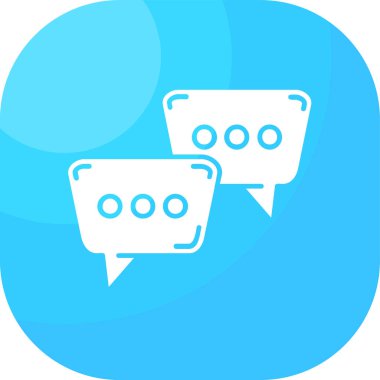 Konuşma baloncukları simgesi, vektör illüstrasyonu