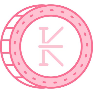 Bozuk para simgesinin vektör illüstrasyonu