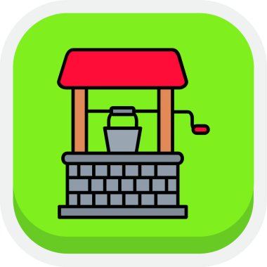 İyi doldurulmuş eğri vektör çizimi