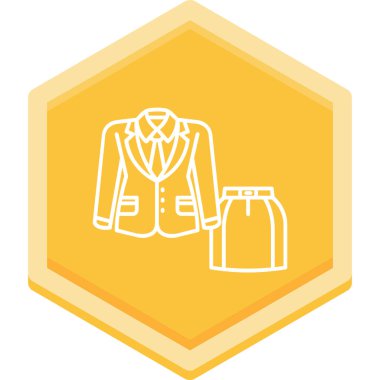 Ceket. Web simgesi basit illüstrasyon