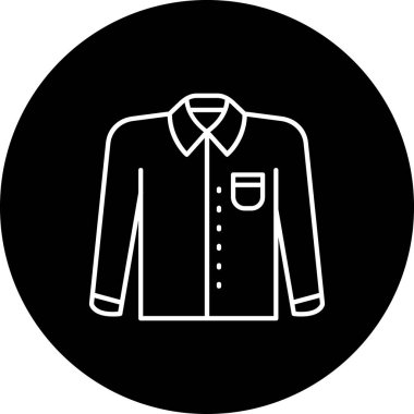 Gömlek. Web simgesi basit tasarım