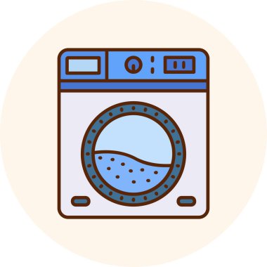 Çamaşır makinesi vektör simgesi