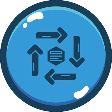 ağ veri simgesi, vektör illüstrasyonu