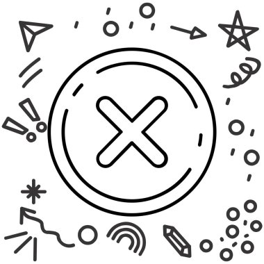 Basit vektör simgesi, işaret yok