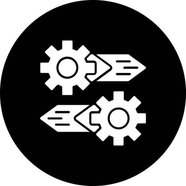 dişli simgesi vektör illüstrasyonu