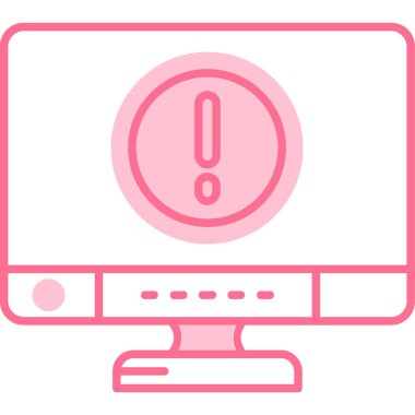 Bilgisayar. Web simgesi basit illüstrasyon