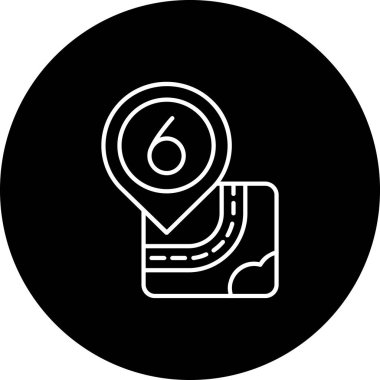 Tek bir simgenin vektör illüstrasyonu