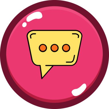 ileti simgesi, vektör illüstrasyonu