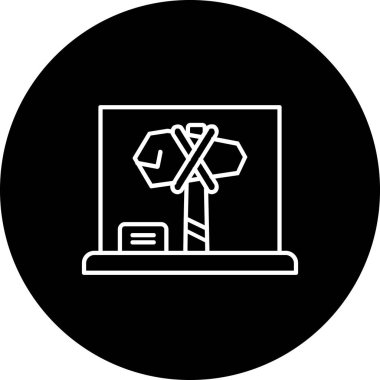 seo modern simgesinin vektör illüstrasyonu