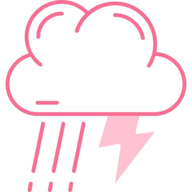 Yıldırım. Web simgesi basit illüstrasyon