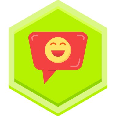 konuşma balonu simgesi, düz biçim