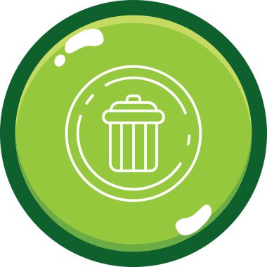 Çöp kutusu vektör illüstrasyonuName