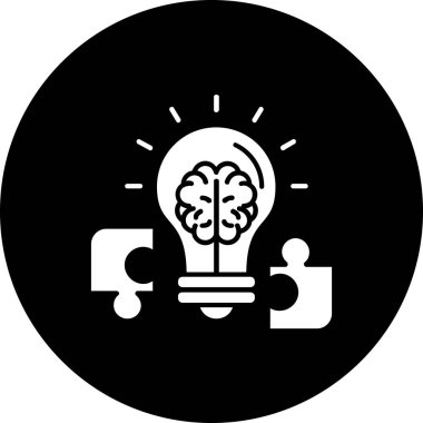 Bir fikrim var. Web simgesi basit illüstrasyon