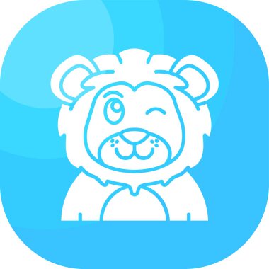 Ayı simgesi vektör illüstrasyonu