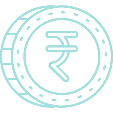 Bozuk para. Web simgesi basit illüstrasyon