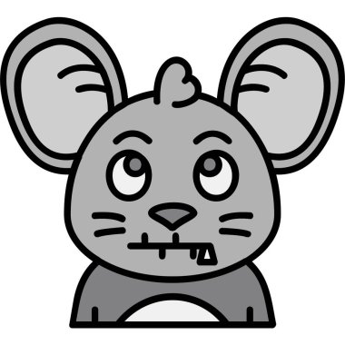 Şirin çizgi film maymununun vektör çizimi