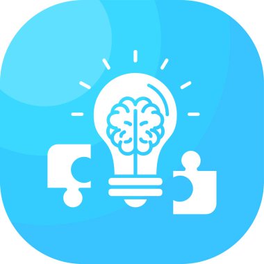 beyin ikonu vektör illüstrasyonu