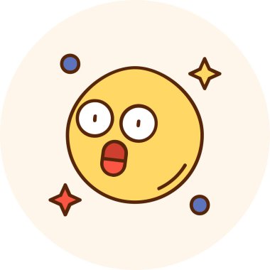 emoji. emoticon simgesi vektör tasarımı