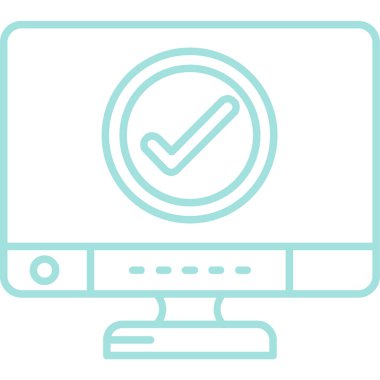 bilgisayar izleyici vektör simgesi