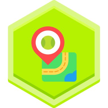 konum haritası konumu simgesi düz biçimli