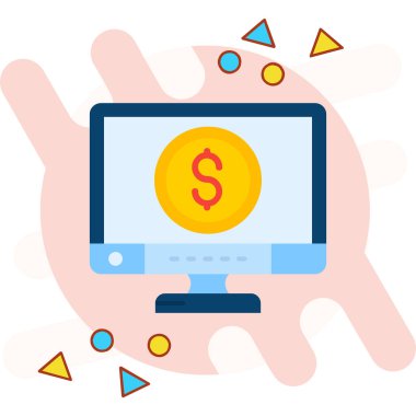 internet para simgesi vektörü