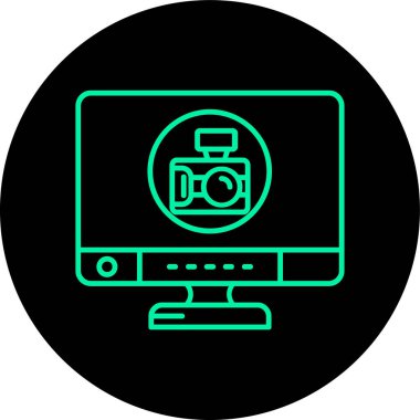 Vektör kamera Simgesi illüstrasyonu