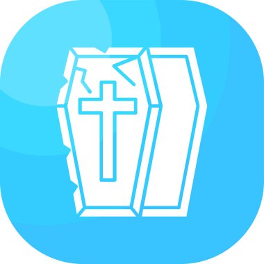 mezar. Web simgesi basit illüstrasyon