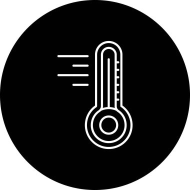 termometre simgesi vektör illüstrasyonu