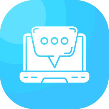 ileti ikonu vektör illüstrasyonu